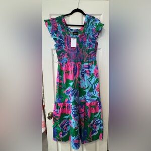 Sugarlips Pink and Blue Floral Dress